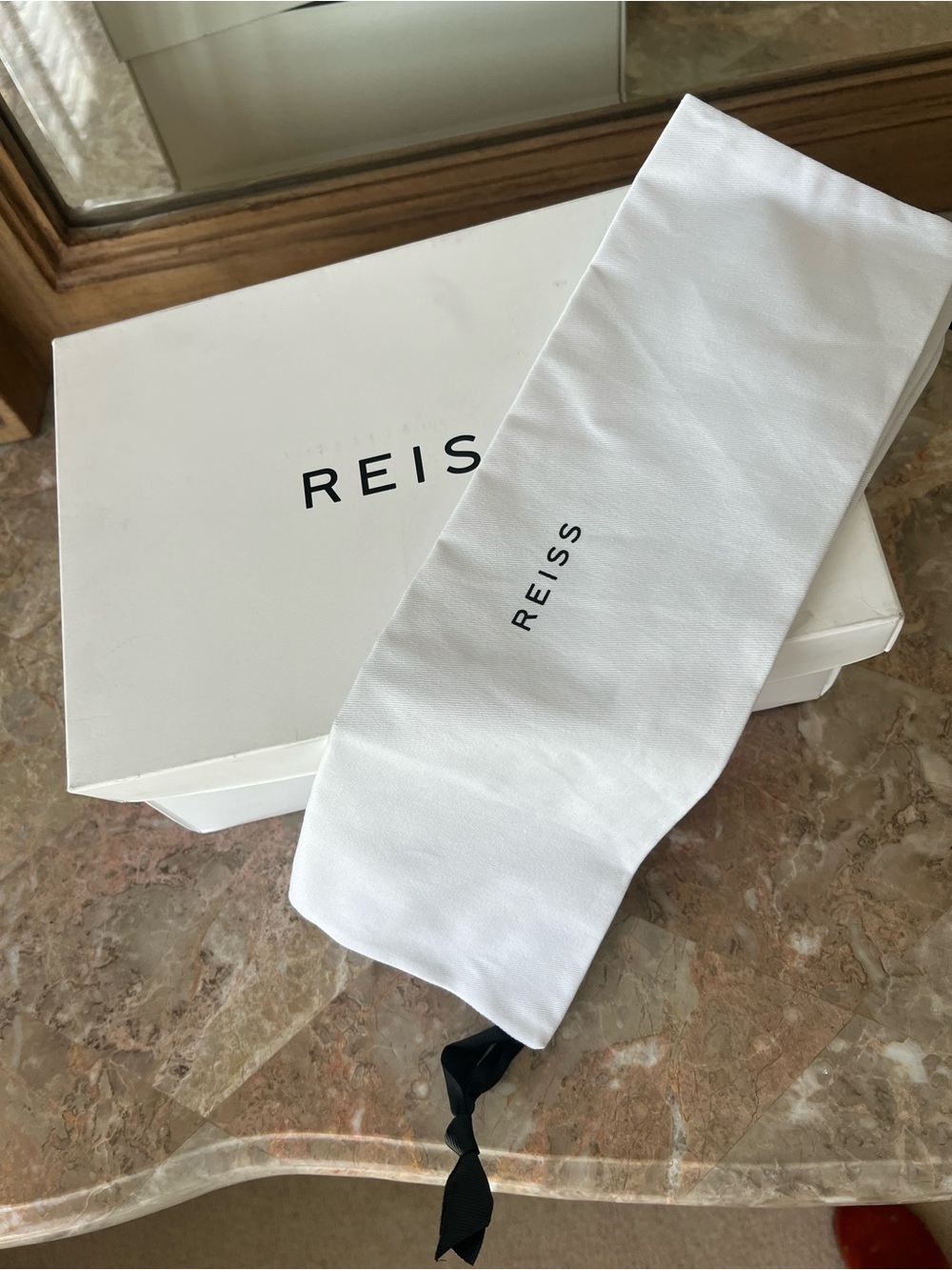 Reiss Olive Satin Bow-Strap Heeled Slides - Picture 8 of 10